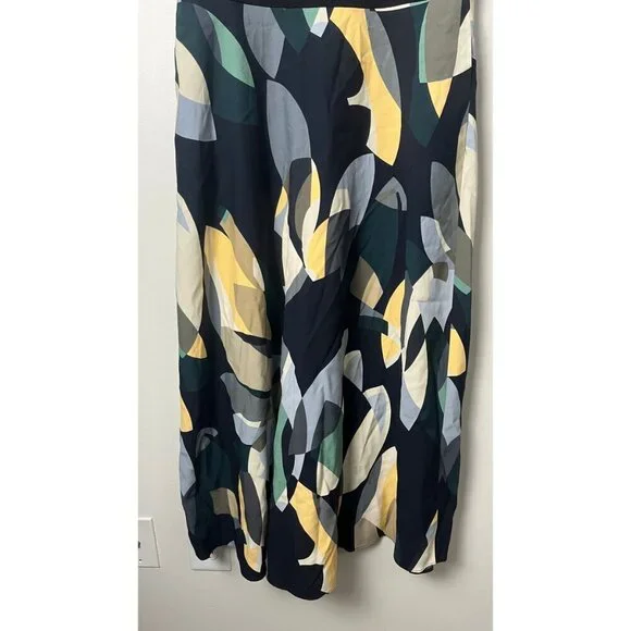 LAFAYETTE 148 GEOMETRIC PRINT MAXI DRESS 4 - Picture 4 of 5